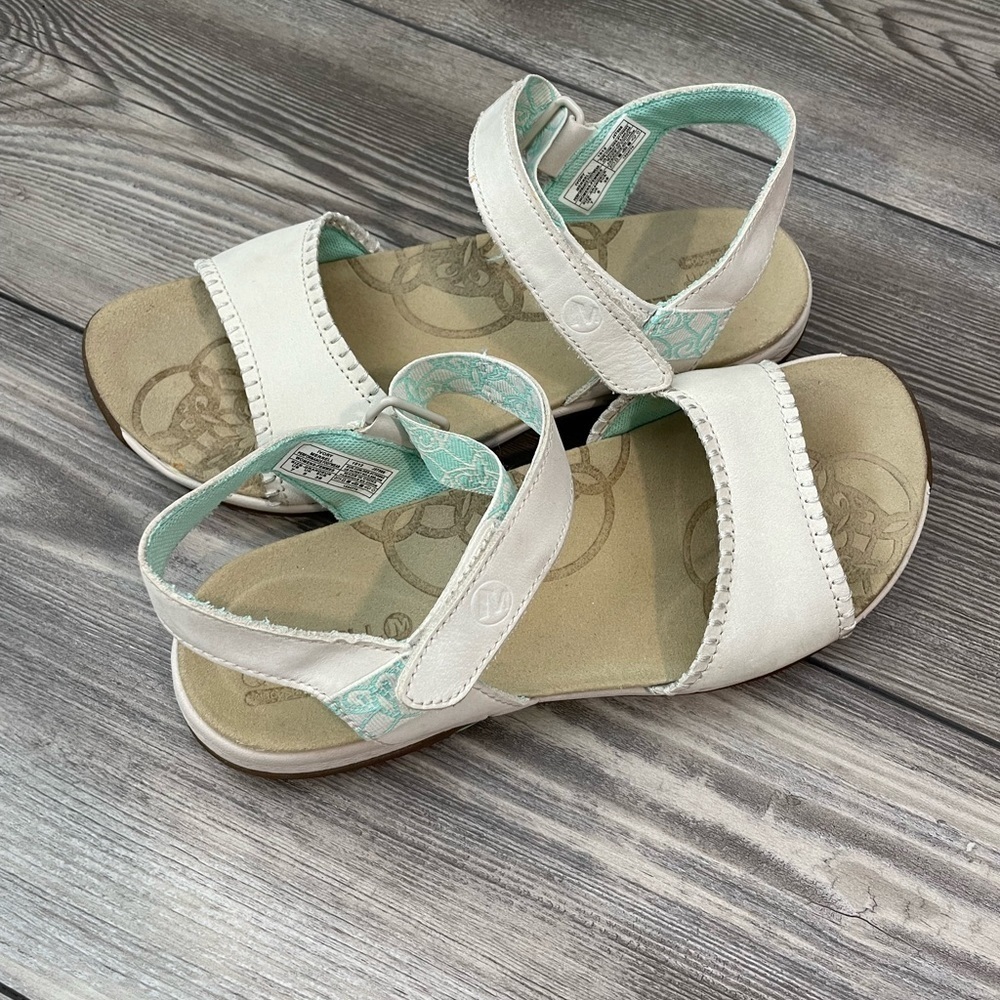 MERRELL WOMEN'S HIBISCUS IVORY WHITE SLINGBACK SPORT SANDALS SHOES SIZE 7 - Picture 12 of 12